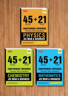 MTG 45 + 21 Years JEE Main And IIT JEE Advanced Previous Years Solved Papers With Chapterwise Topicwise Solutions Mathematics. Physics And Chemistry (Pack Of 3) - JEE Advanced PYQ Question Bank For 2023 Exam(Paperback, Editorial Board)