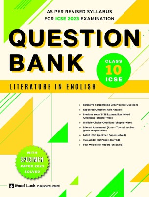 Good Luck ICSE Question Bank Class 10 English Literature (For 2023 Exam) LATEST(Paperback, Good Luck Publishers Limited)