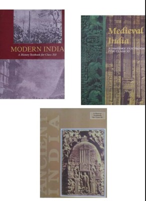 3 OLD NCERT HISTORY BOOKS (1) Ancient India- RS Sharma (Class-11) (2) Medieval India - Satish Chandra (Class-11) (3) Modern India - Bipin Chandra (Class-12)(NCERT, Hindi, Bipin Chandra)