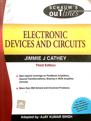 ELECTRONIC DEVICES AND CIRCUITS (Old Used Book)(Paperback, Jimmie J Cathey)