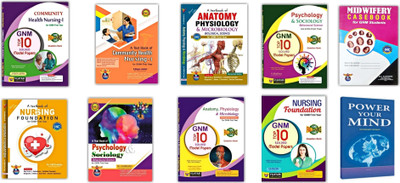 GNM First Year Text Books Along With Midwifery Case Book ( As Per INC Syllabus ) - Pack Of 10 Books Latest Edition [ ENGLISH MEDIUM ](Paperback, Vijayam Publications)