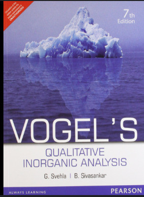 Vogels Qualitative Inorganic Analysis Pearson(Paperback, unknown)
