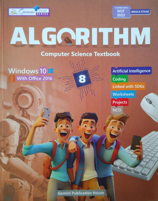 Algorithm Computer Science Textbook Class 8(Pepper back, Asha Sharma)