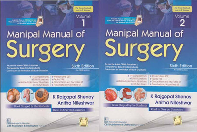 Manipal Manual Of Surgery [6 Th Edition] [volume -1 & 2] Set Of Two Books(Paperback, K. RAJGOPAL SHENOY, ANITHA NILESHWAR)