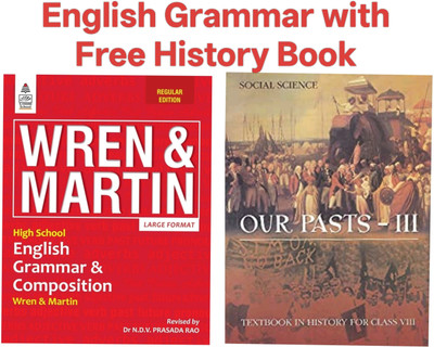 High School English Grammar Wren Martin With History Book Free(Paperback, Grammar history)