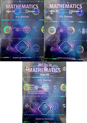 RD Sharma - Mathematics For Class 12 - CBSE - Volume 1 And 2 + MCQ Book - Combo Set Of 3 Books - 2025-26/Ed. [ORIGINAL BOOKS WITH TOP GRADE PAPER & PRINT](Paperback, R.D. Sharma)