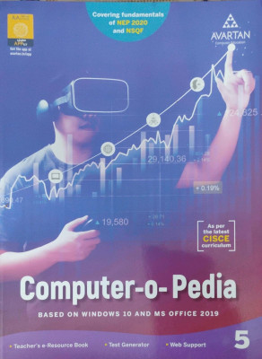 Cisce Computer -O-Pedia Class 5(Pepper back, Avartan computer)