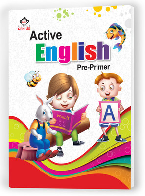 Educart Active English (Pre- Primer) Textbook For LKG (4-6 Years Kids)(Paperback, Educart)