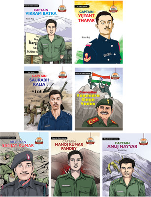 Brave Hearts Series: True Stories Of Modern Military Heroes English By Rishi Raj (Set Of 7 Books)(Paperback, Rishi Raj)