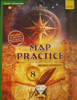 Map Practice History & Geography Class 8 (Based On The Latest NCERT Syllabus)(Paperback, B.K. Mishra)