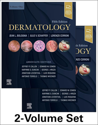 Dermatology: 2-Volume Set WITH 1000 PAGES MEDICAL USE NOTE BOOK(HARDCOVER +SPIRAL BINDING, Jean L. Bolognia MD)