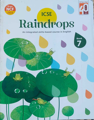 Icse Raindrops An Integrated Skills Based Course In English Class 7(Paperback, Uma raman)