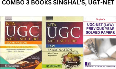 Singhal’s, Combo Of 3 Books, Nta Ugc Net, Set, Jrf Law Examination, Nta Ugc Net Set Jrf Examination, General Paper 1 By Divya Darshan Singh Solved Papers, Ugc-Net (Law) Previous Years Solved Papers - Latest Edition 2023(Paperback, divya darshan singh) Singhal’s, Combo Of 3 Books, Nta Ugc Net, Set, Jrf Law Examination, Nta Ugc Net Set Jrf Examination, General Paper 1 By Divya Darshan Singh Solved Papers, Ugc-Net (Law) Previous Years Solved Papers - Latest Edition 2023(Paperback, divya darshan singh)
