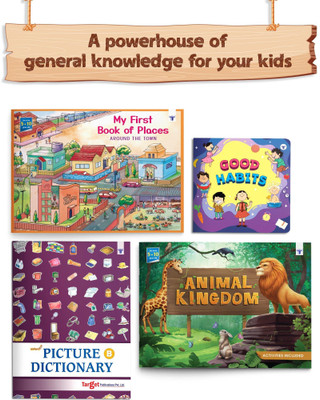 Children Books |General Knowledge Reading Books For Kids In English | 5 To 10 Year Old Children | GK Picture Dictionary Books Of Good Habits, Animal Kingdom, Our Surrounding And Much More With Activities | Set Of 4 Books(Paperback, Target Publications)