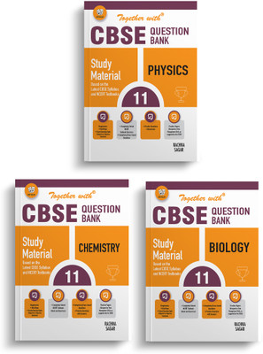Together With CBSE Question Bank Class 11 Physics , Chemistry, Biology Exam 2024 Based On Latest Pattern(Paperback, Rachna Sagar)