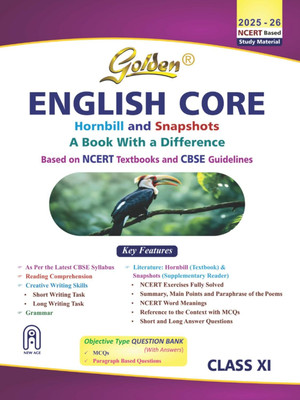 Golden English Class 11 : Based On CBSE Guidelines & NEW NCERT Textbooks Hornbill & Snapshots For 2026 Final Exams(Paperback, R. K. Gupta)