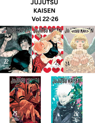 Jujutsu Kaisen Vol 22,23,24,25,26 ( English, Paperback, Gege Akutami )(Paperback, Gege Akutami)