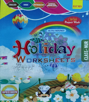 Holiday Worksheets Class Nursery(Pepper back, GEMS EDUCATIONAL)