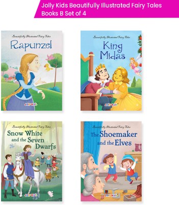 Jolly Kids Beautifully Illustrated Fairy Tales Books B Set Of 4 For Kids Ages 3-8 Years| Magical Gift Stories Book(Paperback, Jolly Kids)