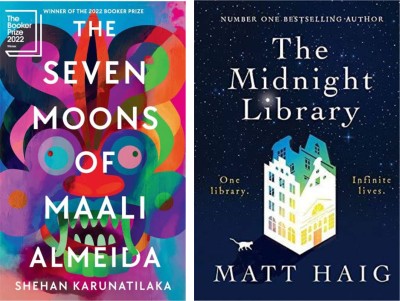 [Sunday Times Bestselling] Seven Moons Of Maali Almeida + The Midnight Library Free Bookmarks(Paperback, Matt haig, Shehan Karunatilaka)