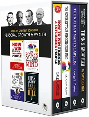 How To Win Friends And Influence + The Power Of Subconscious Mind + Think And Grow Rich + The Richest Man Babylon,........ 4 Books Set (English)(Paperback, Joseph murphy+ nepollion Hill+ George+ dell karengi) How To Win Friends And Influence + The Power Of Subconscious Mind + Think And Grow Rich + The Richest Man Babylon,........ 4 Books Set (English)(Paperback, Joseph murphy+ nepollion Hill+ George+ dell karengi)