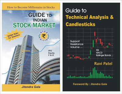 COMBO : Guide To Indian Stock Market + Guide To Technical Analysis & Candlesticks : Stock Market Trading English Books COMBO(Paperback, Jitendra Gala, Ravi Patel)