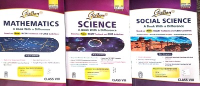 Golden Combo Class 8 Mathematics & Science & Social Science Guide & With Objective Type Question Bank Based On NCERT Syllabus(Paperback, New Age International (P) Ltd)