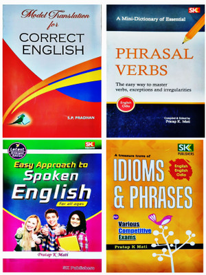 Spoken English, Phrasal Verbs, A Treasure Trove Of Idioms Phrases, Correct English ( English Grammar And Translation ) ( English -Odia )(Paperback, Odia, sk group of writers)