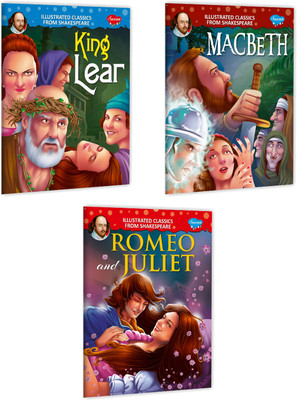 King Lear, Macbeth And Romeo And Juiliet Book For Kids : Illustrated Shakespeare, Educational Books For Kids, Children's Books | Combo Of 3 Shakespeare Illustrated Classics Books(Paperback, Manoj Publications Editorial Board)