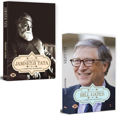 Jamsetji Tata + Bill Gates Biography Books| Motivational | Discipline | Biography Books | Self Help| Businessmen (Set Of 2 Books)(Paperback, Prashant Kumar, Prashant Gupta)