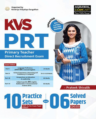 Examcart KVS PRT Practice Book With 10 Practice Sets & 6 Solved Papers (2023) | As Per Latest Syllabus & Pattern | For Primary Teacher Recruitment Exam 2025 (English Medium)(Paperback, Examcart Experts (Author) 5.0 5.0 out of 5 stars) Examcart KVS PRT Practice Book With 10 Practice Sets & 6 Solved Papers (2023) | As Per Latest Syllabus & Pattern | For Primary Teacher Recruitment Exam 2025 (English Medium)(Paperback, Examcart Experts (Author) 5.0 5.0 out of 5 stars)