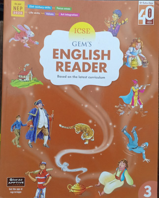 ICSE Gems English Reader Class 3(Pepper back, Ratna Sagar)