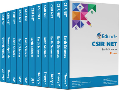 CSIR NET Earth Sciences Book 2023 Complete Theory Guide, Test Series, General Aptitude And Practice Question Paper (Set Of 11) Latest Edition By Eduncle(Paperback, Eduncle)