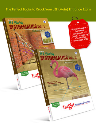 JEE Books | JEE Mains Absolute Mathematics Books Vol 1, 2 | Best Study Material For Maths With Chapterwise MCQs, Topic Wise Tests For Practice With Solutions | 2 Books(Paperback, Target Publications)