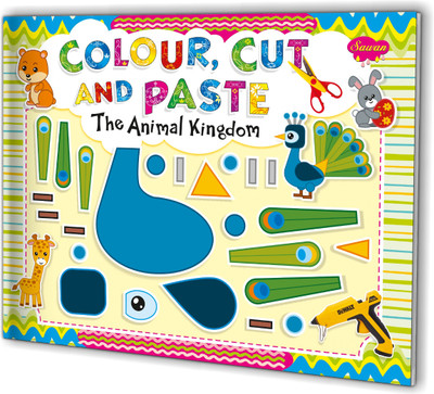 The Animal Kingdom Colour, Cut And Paste Book By Sawan(Paperback, Sawan)