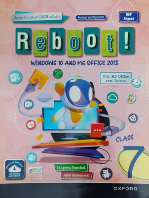Cisce Reboot Windows 10 And Ms Office Class 7(Pepper back, Sangeeta panchal)