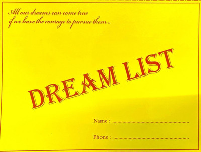 Dream List - Yellow Pages Personal Planner For Goals & Aspirations(Paperback, Navaya Notebooks)
