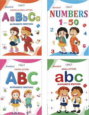 ABCD Writing Books Pack Of-04(Paperback, Esha)