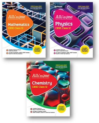 All In One Class 12th Physics, Chemistry, Mathematics For CBSE Exam 2024 (Set Of 4 Books) Paperback – 3 June 2023(Paperback, Arihant Cbse Expeart Team)