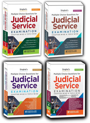 Singhal's COMBO SET OF 4 BOOKS MCQ Judicial Service Examination Volume 1-4 Chapter-Wise & Topic-Wise(Paperback, SINGHAL LAW PUBLICATION)