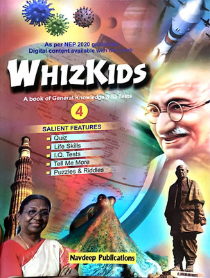 Whizkids A Book Of General Knowledge & Iq Tests Class 4(Paperback, MRS.D. BHANDARI)
