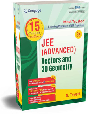 JEE Advanced Vectors And 3D Geometry With FREE 47 YEARS JEE ADVANCED PYQ’s, Videos & Online Assessments Paperback – 20 April 2025(Paperback, by G. Tewani (Author))