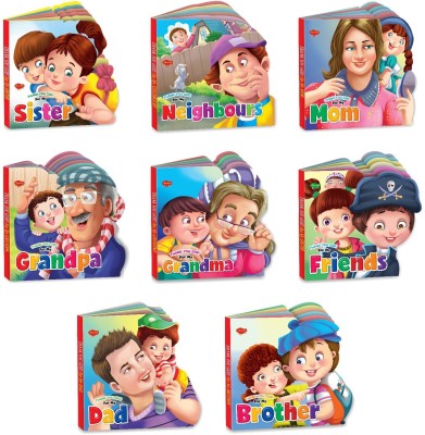 Sawan Present Set Of 8 Thank You God Story Books Of My Sister, My Neighbours,My Mom,My Grandpa,My Grandma,My Friends,My Dad And My Brother | Board Book(Hardcover, Sawan)