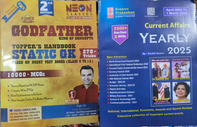 Static G.K. English Medium Second Edition Godfather Topper's Handbook By RAJA SIR For SSC-CGL, CPO, CHSL, STENO, MTS, GD, Railway And Other All Govt. Exams With Speedy Current Affairs Yearly 2025 This Month In English(Paperback, Raja Sir, Suchit Kumar)