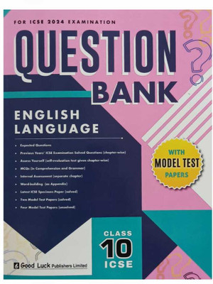 ICSE Question Bank & Model Test Papers English Language For Class – 10(Paperback, A Panel of Experienced Teachers)