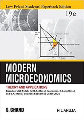 Modern Microeconomics : Theory And Applications (Low Priced Students Paperback Edition)(Paperback, H L Ahuja)