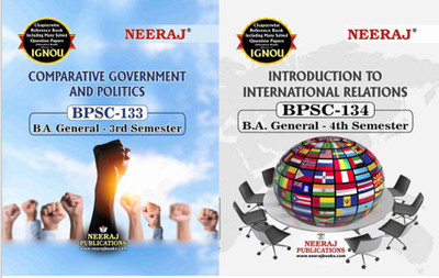 BPSC-133 COMPARATIVE GOVERNMENT AND POLITICS BPSC-134 Introduction Of International Relations(Paperback, Expert Panel)