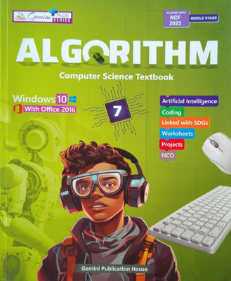 Algorithm Computer Science Textbook Class 7(Pepper back, Asha Sharma)