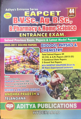 EAPCET B.V.Sc, Ag.B.Sc.,B.Pharmacy& HoME Sciences ENTRANCE EXAM ( ENGLISH MEDIUM)(Paperback, ADITYA TEAM)