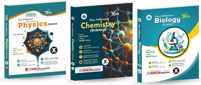 DINESH New Millennium Physics, Chemistry, Biology For Class -10 | 2025-26 Session |[set Of 3](Paperback, Dr. Sourabh Monga, S.K.Sharma, K.Kumar)